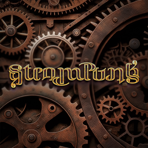 Steampunk ambigram